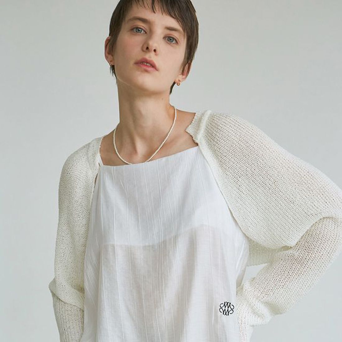 NICOLE BOLERO KNIT TOP [IVORY], 믿고 사는 즐거움