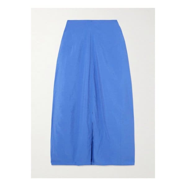 파라슈트 실크 혼방 맥시 스커트 블루 1647597357658987
