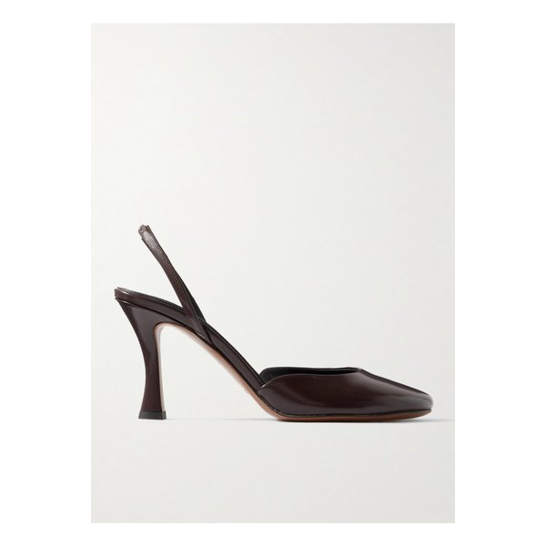 바텐 글로스 가죽 슬링백 펌프스 브라운 1647597341122853