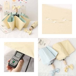 파스텔 4단 우산 핑크 / UV 자외선 햇빛 차단 미니 휴대용 양우산 양산