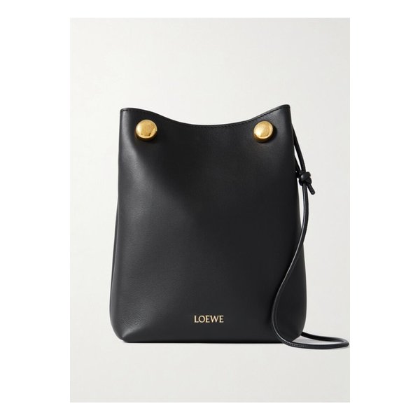 페블 장식 가죽 숄더 백 블랙 46376663162858917