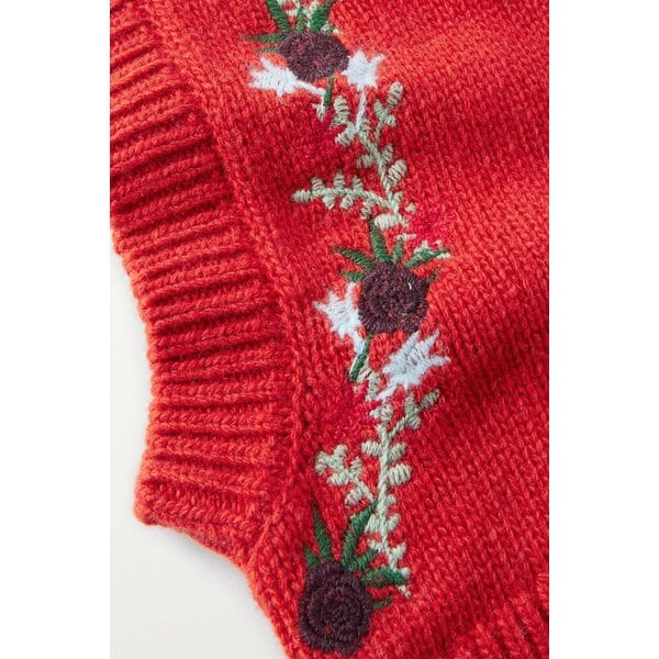 위 노르웨지안 + 마카리안 자수 울 혼방 바라클라바 46376663162877156