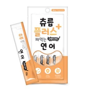 츄릅플러스 연어맛 60g / 고양이간식 / 습식간식 / 유산균