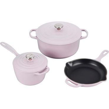  영국 르쿠르제 무쇠냄비 Le Creuset Enameled Cast Iron Signature Cookware Set 5 pc. Shallot