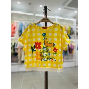 [파주점] [오그오그오그] 밴딩 깅엄체크 티셔츠 OG52-TS009YE