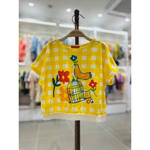 [파주점] [오그오그오그] 밴딩 깅엄체크 티셔츠 OG52-TS009YE
