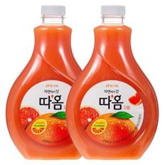 빙그레 따옴 자몽주스 1.6L x 2개 .