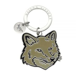 메종키츠네 BOLD FOX HEAD KEYRING (MM06904AM1002-P357) (볼드 폭스 헤드 메탈