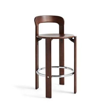 HAY 헤이 HAY Rey Bar Stool Low 레이 바 스툴 로우 엄버 브라운 워터 베이스 래커드 비치