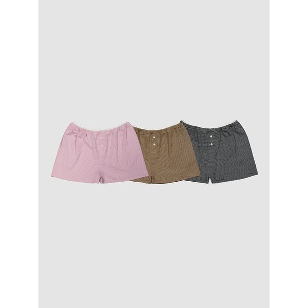 [리퍼브] D. BASIC STRIPE DOUBLE WAIST SHORTS - 3 COLOR