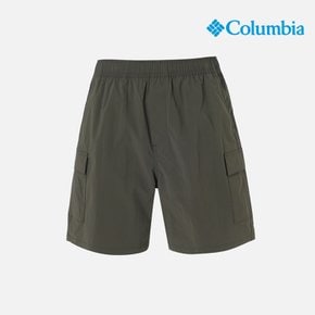 남성 우븐 카고 숏 팬츠_카키 (C62-YMD802)