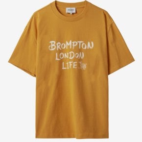 [브롬톤런던][브롬톤][P242UTS415030]레터링 그래픽 반팔 티셔츠 오렌지 (남여공용)