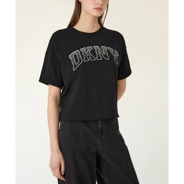 DKNY 큐빅 로고 티셔츠 (DW2F3TTS205U)