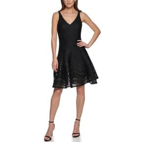 5010328 DKNY Sleeveless Embroidered Mesh