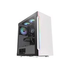 써멀테이크 H200 TG RGB 스노우 에디션 PC LED CA-1M3-00M6WN-00 CS7633 미드 타워 케이스