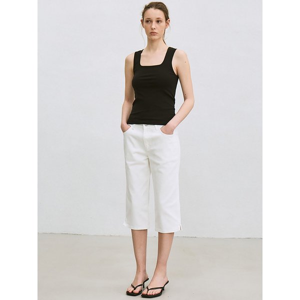 square neck tank top (black)