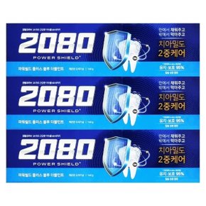 2080 파워쉴드 플러스 블루 더블민트 140g X 3개 (WE15026)