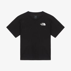 [노스페이스키즈 공식] NT7UR02T 키즈 고-투 반팔 라운드 티_BLACK