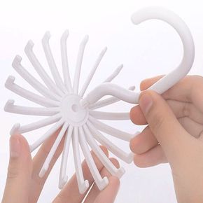 스카프 벨트 넥타이 회전 걸이 수납 정리 행거