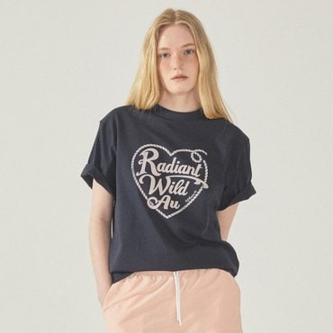 후아유 Heart Stamp T-shirt WHRPF3705U