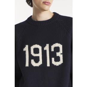 (남녀공용) 샌드 프린트 스웨터_NAVY_LSTA1PO91U