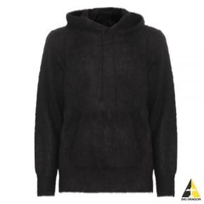 오라리 BRUSHED SUPER KID MOHAIR KNIT PO PARKA INK BLACK (A23AP01KM) (브러쉬드 슈퍼