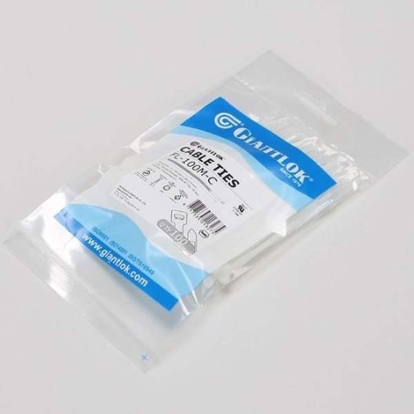 확대된 대표 소포장 케이블타이 100MM 백색 100개입