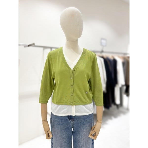 [부산점] 브이넥 7부소매 가디건 (NJK6MD338)