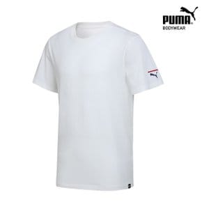 [TOP] 푸마 남여 공용 코튼 반팔 티셔츠 1종 화이트