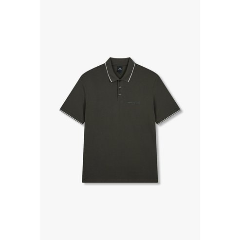 ARMANI EXCHANGE AX남성 배색 트림 코튼 폴로 셔츠A415131031블랙