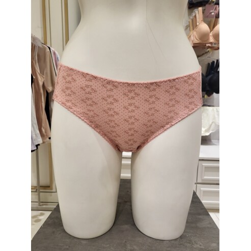 비비안 면 모달 마름모 하트 프린트 위생팬티(PT7930)