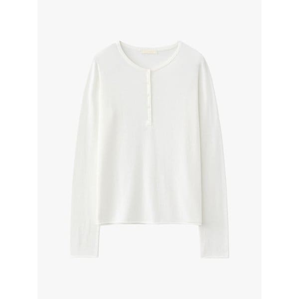 (우먼)코튼 모달 헨리넥 슬리브 니트 - 7 COLOR