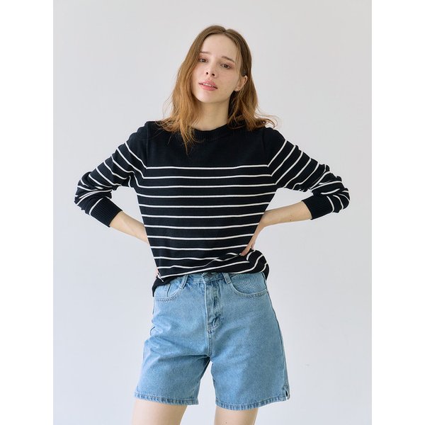 스트라이프 워셔블 소프트 니트