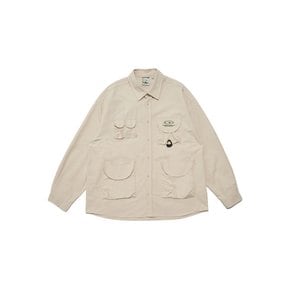 MULTI POCKET COTTON SHIRT [2 COLOR]