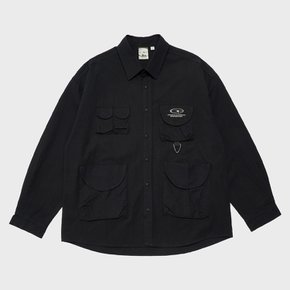 MULTI POCKET COTTON SHIRT [2 COLOR]