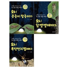 [지성사/접착메모지증정]밤 곤충 관찰 여행세트 전3권/콩중이팥