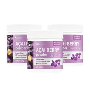 캐나다 오로니아 아사이 베리 파우더 Acai Berry Powder 120g 3개