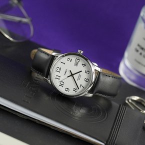 이지리더 35mm 심플 라이트가되는 수능 시험 가죽 손목시계