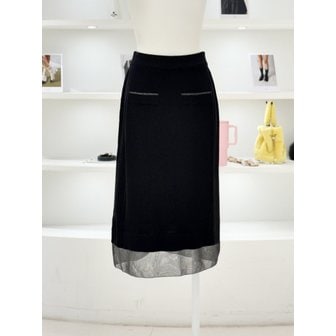 듀엘 [여주점] 여성 시어 헴 멀티 골지 스커트 (D252KSD037)