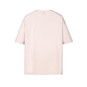 [25SS] 라이트 핑크《LuxCool》세미오버 라운드 티셔츠 ARTS5B301P1