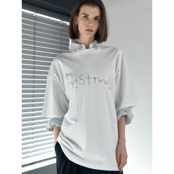 festival t-shirt_ivory