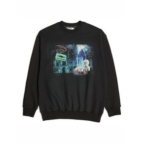 NAPC CITY PRINT SWEAT SHIRTS BLACK