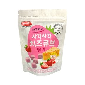 처음먹는 사각사각 치즈큐브 딸기 16g