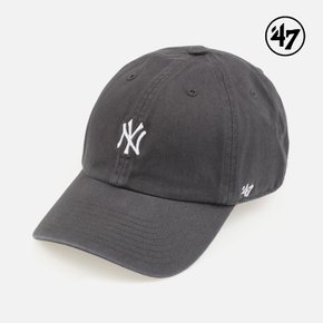 47브랜드 남녀공용 NY 캐주얼 코튼 볼캡 모자 그레이