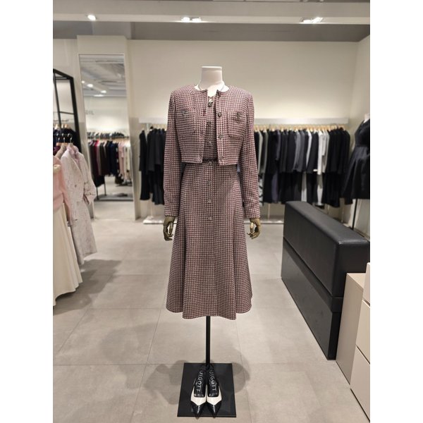 [파주점] 모던 메탈 재킷 레이어드 원피스 JPBA0OP199