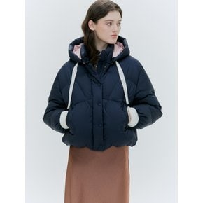 HOODED GOOSE DOWN OVER-FIT JUMPER [3COLORS]