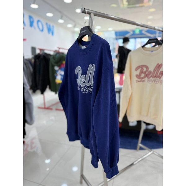 [여주점] ,벨로자수맨투맨,남여공용맨투맨티셔츠,NV컬러JGET22903