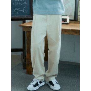 Curved Corduroy Pants_Cream