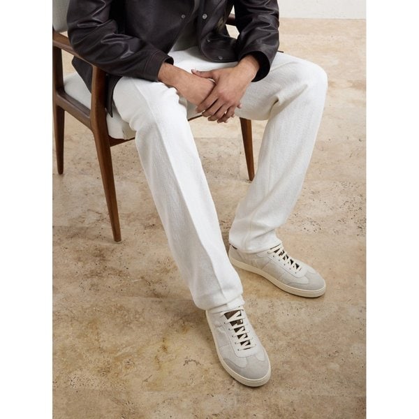 브루넬로쿠치넬리 스웨이드 코튼 스니커즈 46376663163016847