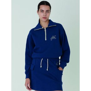 Eve Half Zip _ Deep Blue